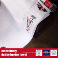 100% Baumwolle Stickerei Dobby Border Terry Handtuch für Hotel